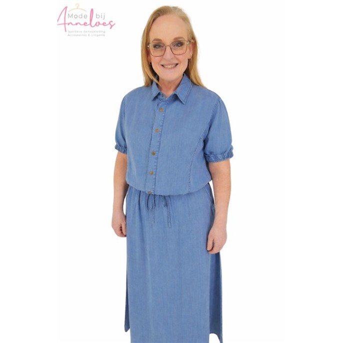 Enjoy Blouse bomber tencel 938024 licht demin blauw